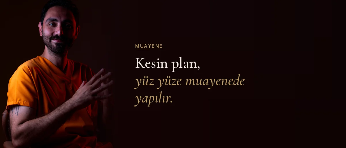 Muayenede burun estetiği planının hastaya anlatılması — Op. Dr. Aytaç Kılıç
